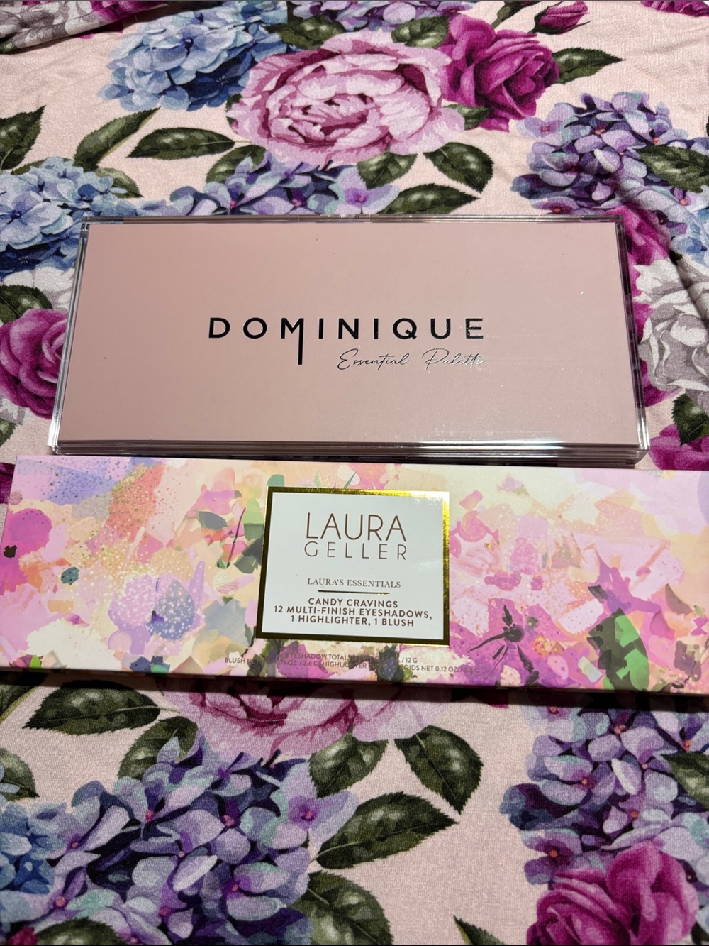 NWT Dominique Essential Palette + Laura Geller Candy Cravings Palette - Pink